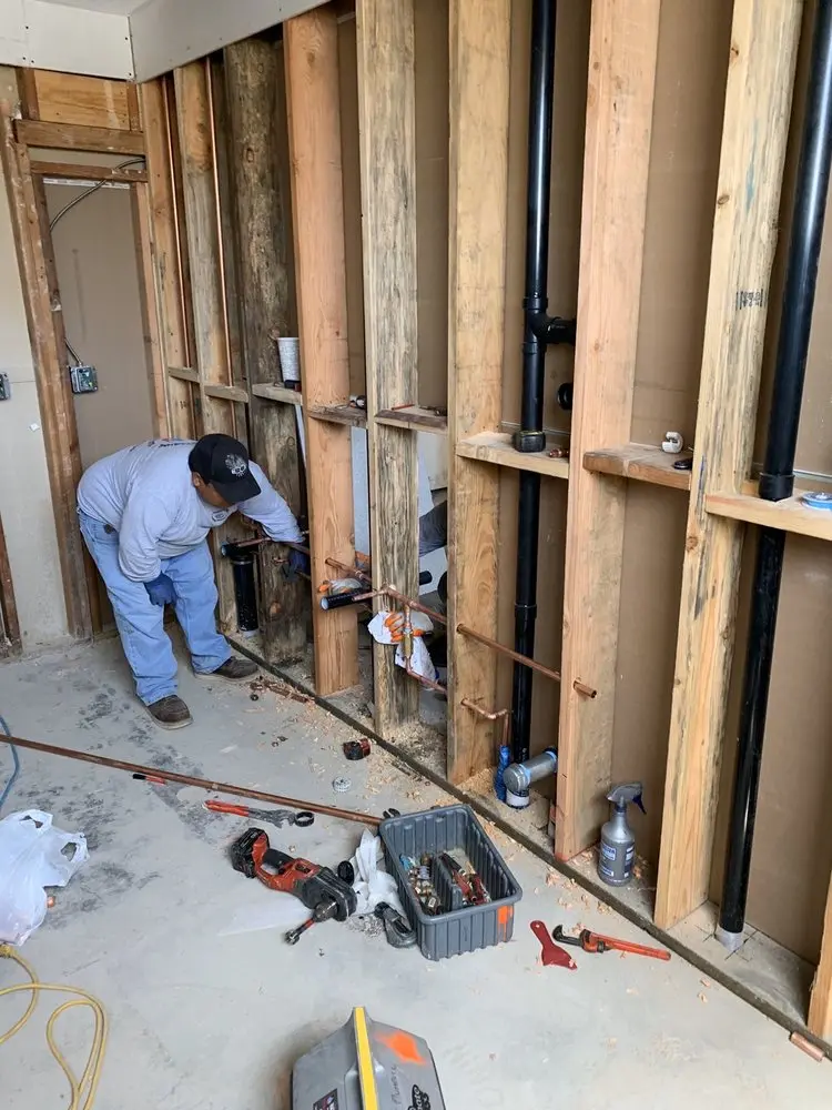 Commercial rough-in plumbing for Gas Line Repair in Havre